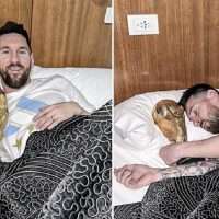 Μουντιάλ 2022: Ο Μέσι κοιμήθηκε αγκαλιά με το τρόπαιο (pics)