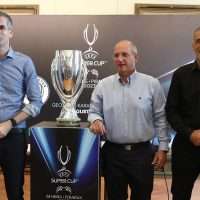 UEFA Super Cup 2023: Οικονόμου, Μώραλης, Μπακογιάννης συμφώνησαν πως ο τελικός στο Καραϊσκάκη θα δώσει ώθηση στην Ελλάδα